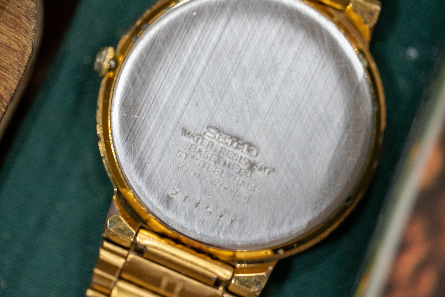Round Gold-Tone SX Seiko