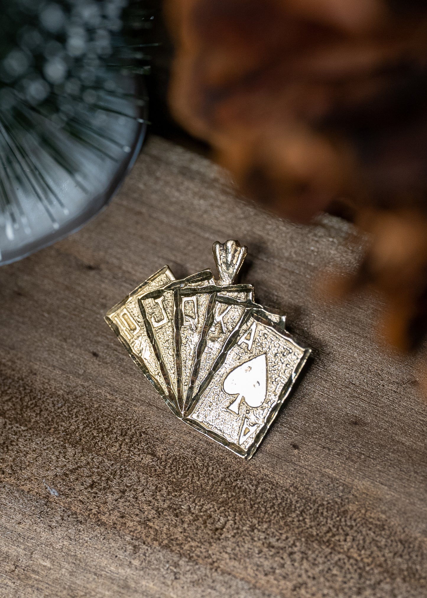 14kt "Royal Flush" Pendant