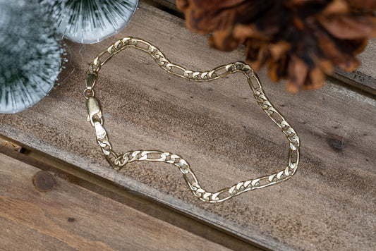 14kt Figaro Bracelet