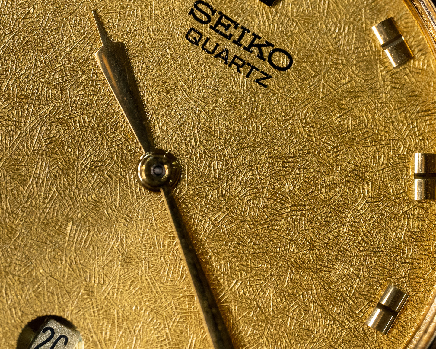 1980s Gold Tone Seiko with Snowflake Dial