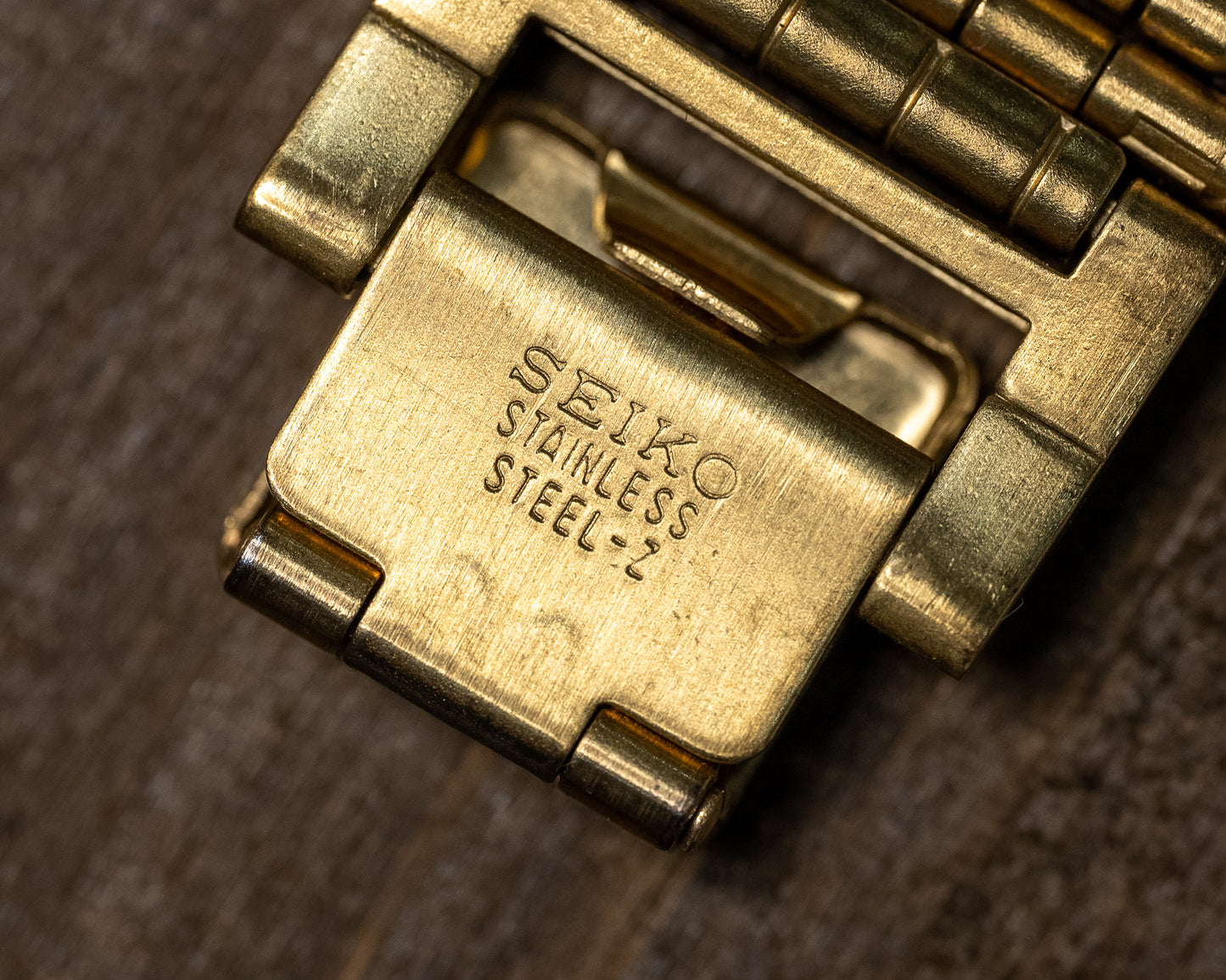 1980s Gold Tone Seiko with Snowflake Dial
