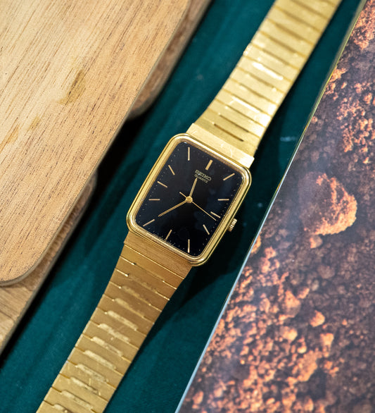 Gold-Tone Seiko Tank