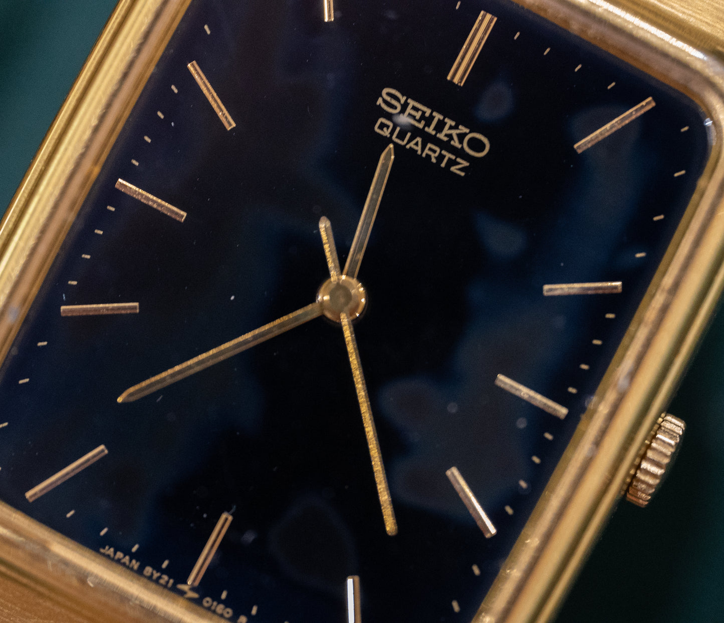 Gold-Tone Seiko Tank