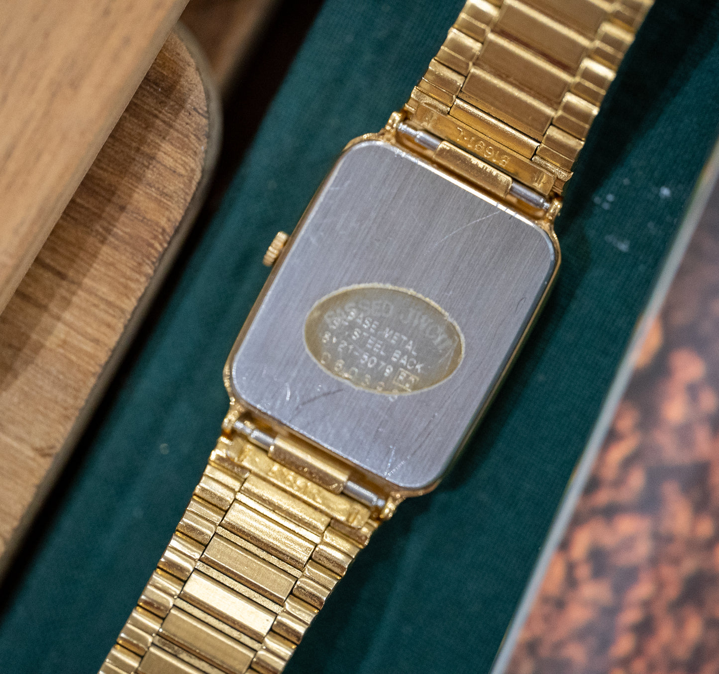 Gold-Tone Seiko Tank