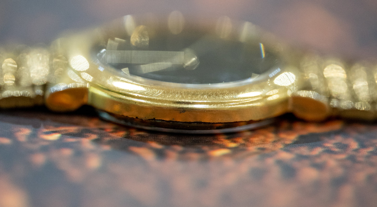 Round Gold-Tone SX Seiko