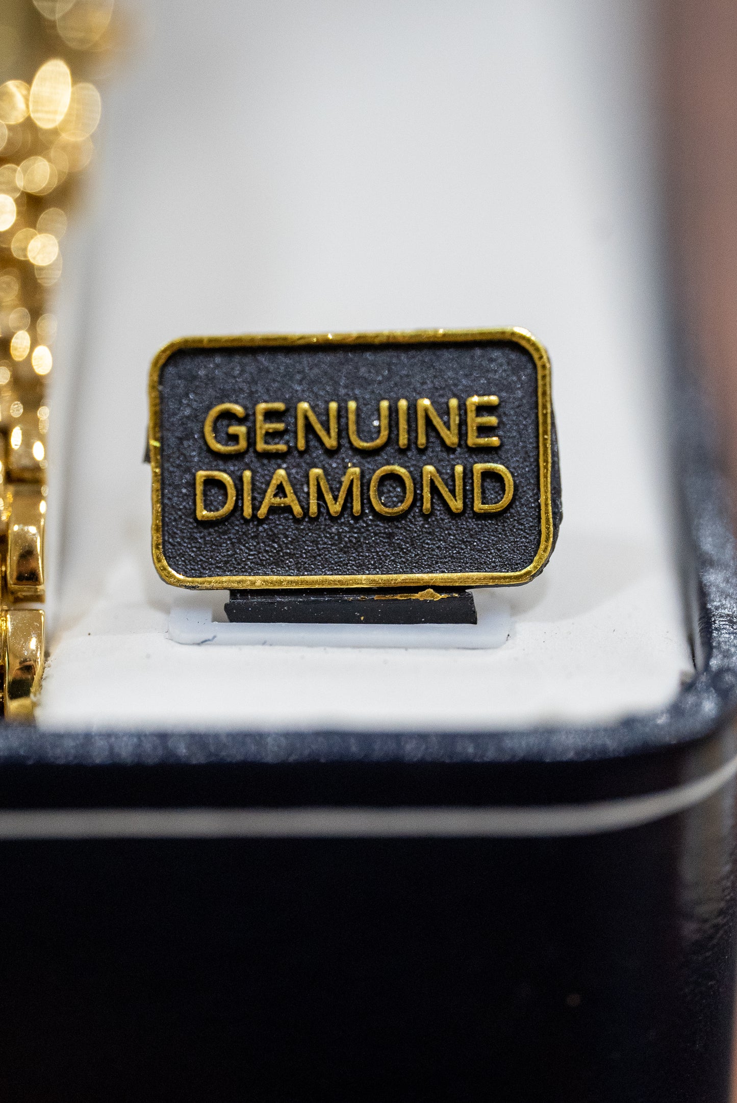 NOS Gold-Tone Benrus Diamond Quartz