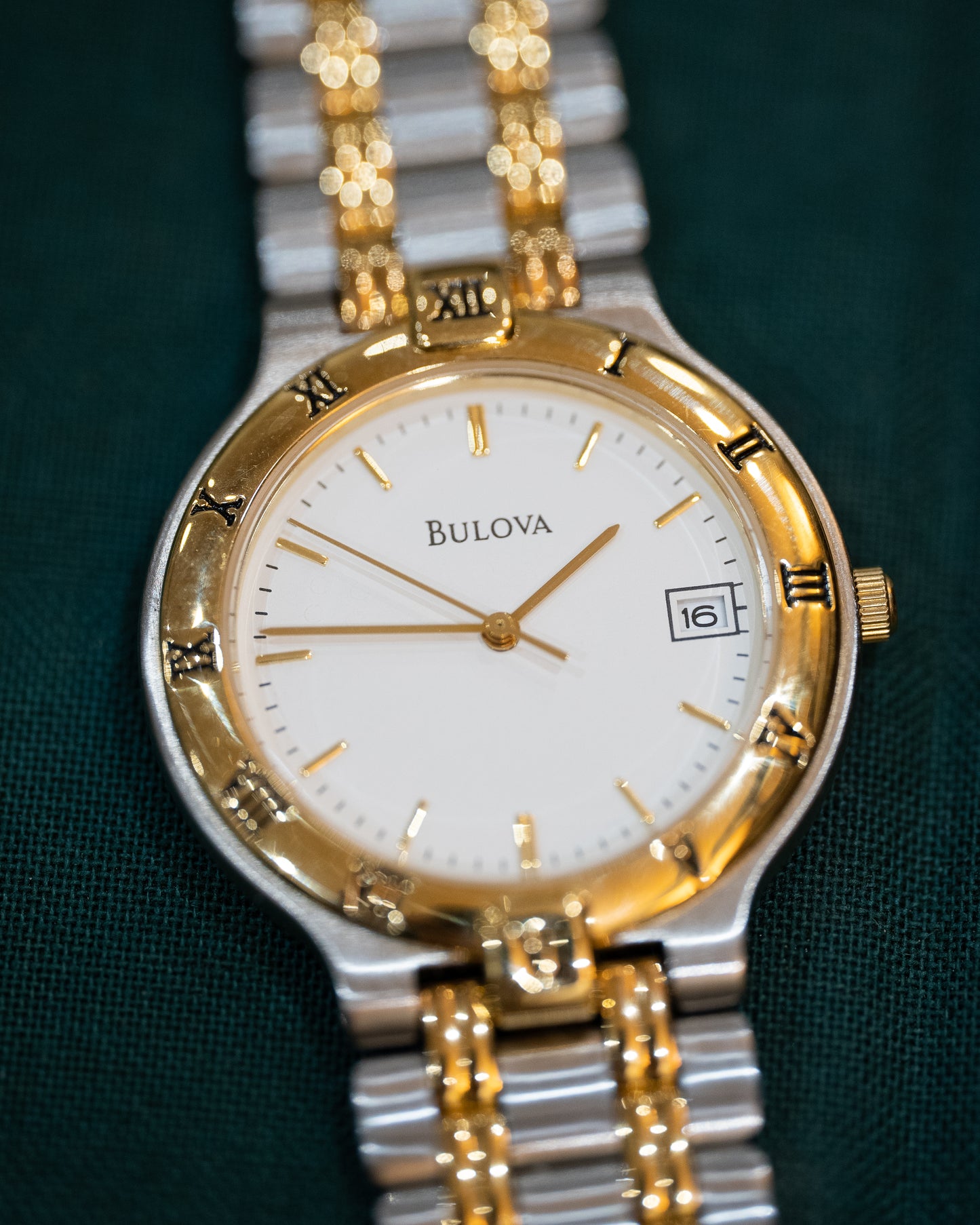 NOS Vintage Two-Tone Round Bulova