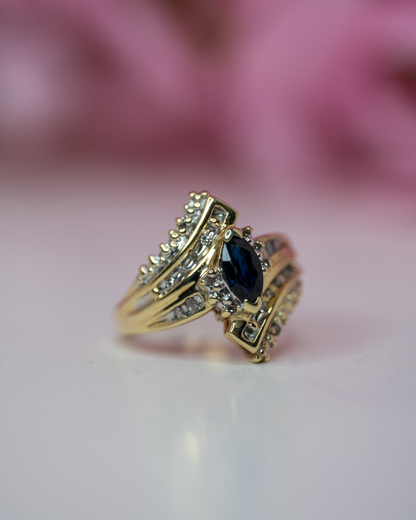 14kt Princess Diana Diamond Ring