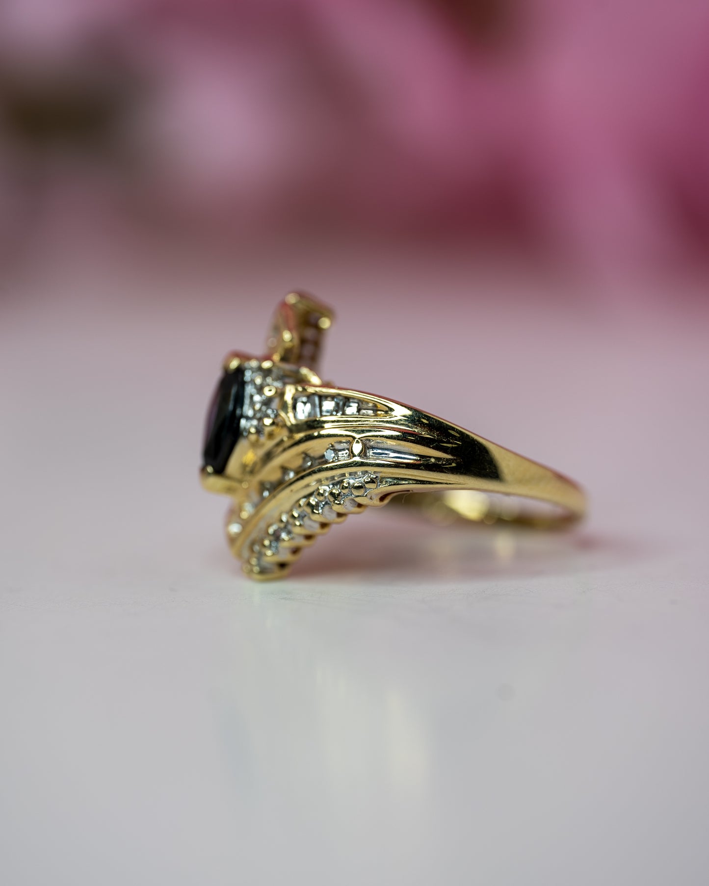 14kt Princess Diana Diamond Ring