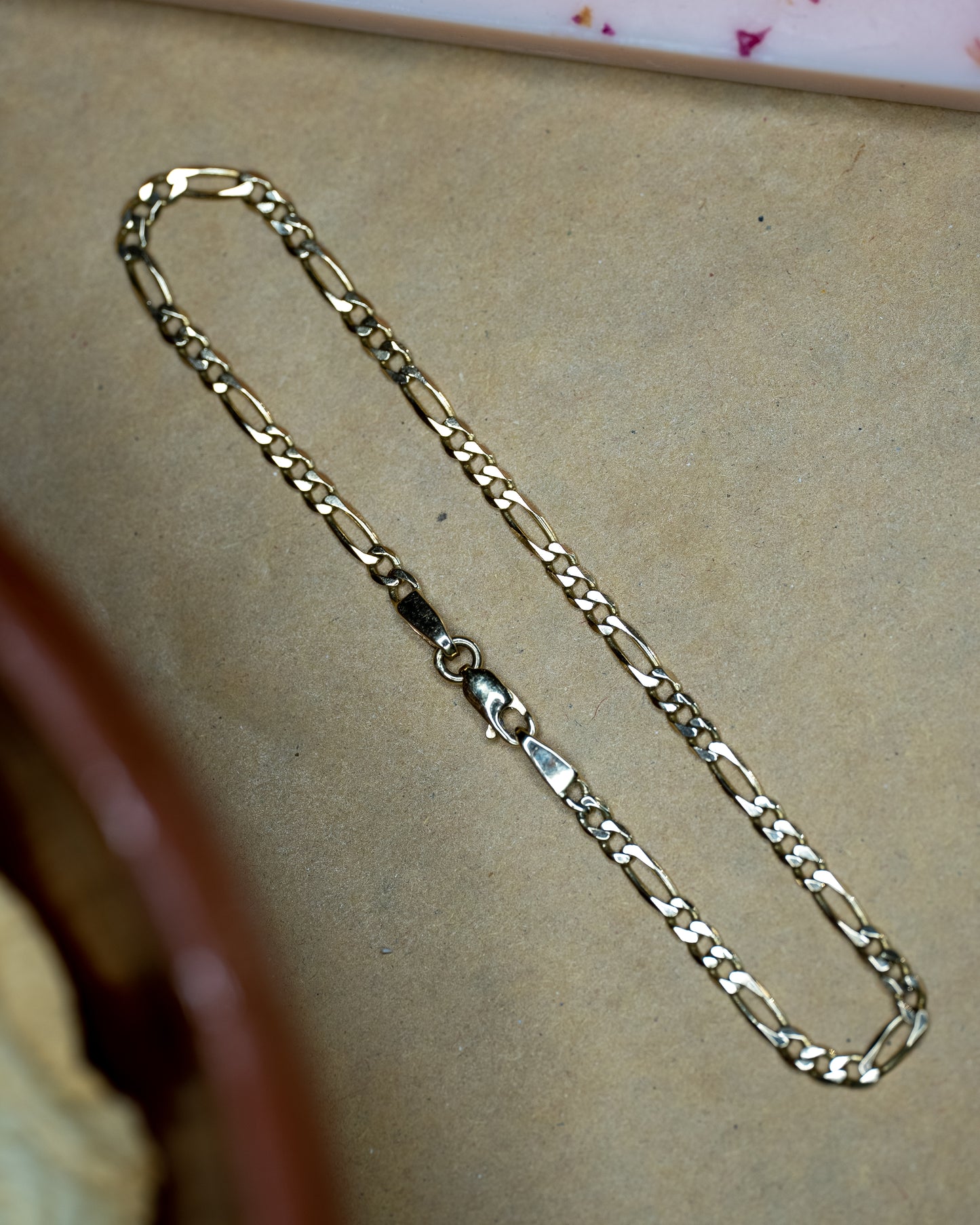 14kt Solid Figaro Bracelet