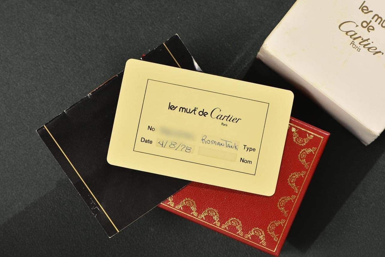 カルティエ　サイン紙　メモ用紙　must de Cartier 1978 Must De Cartier 